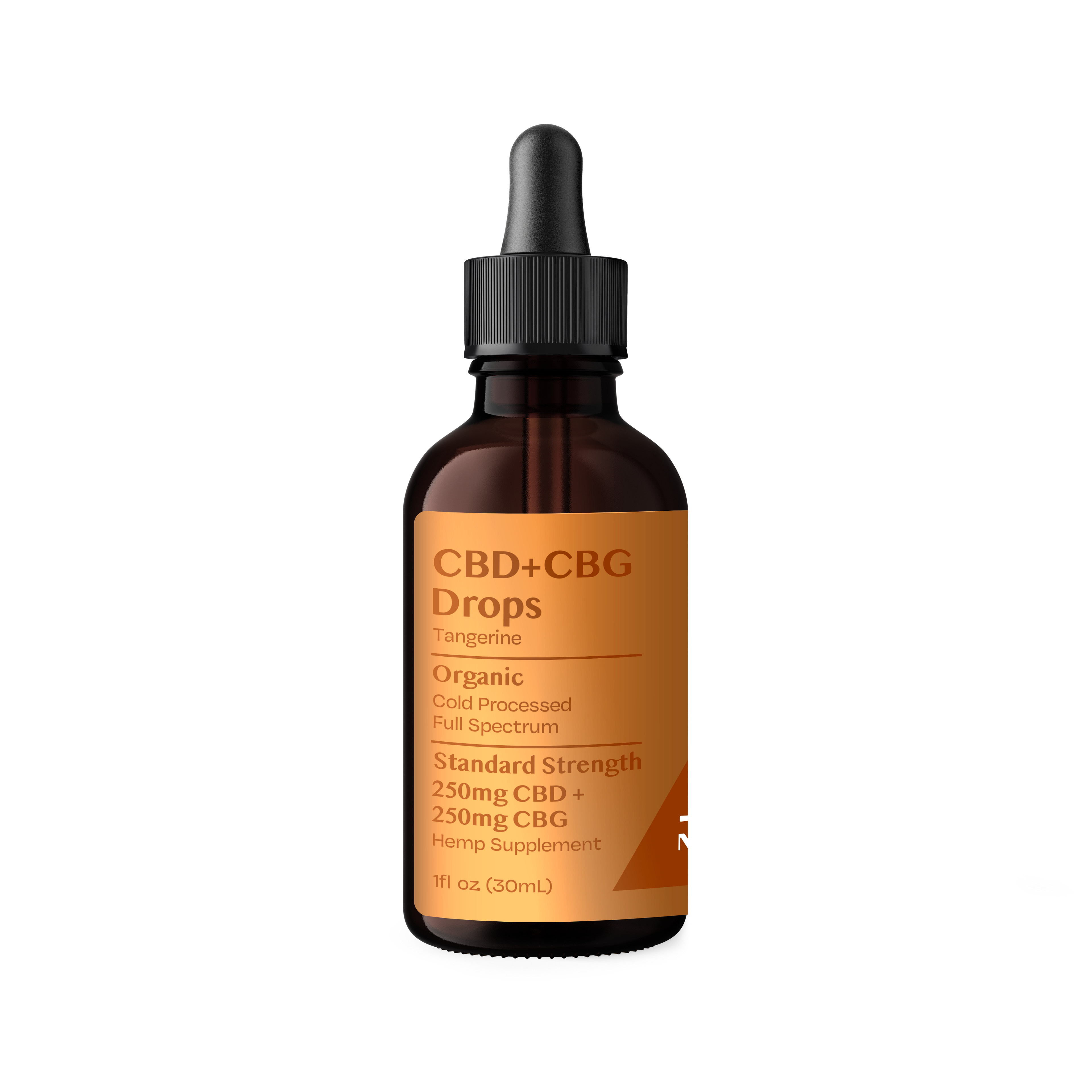 Organic CBG+CBD Tangerine Drops 250mg+250mg